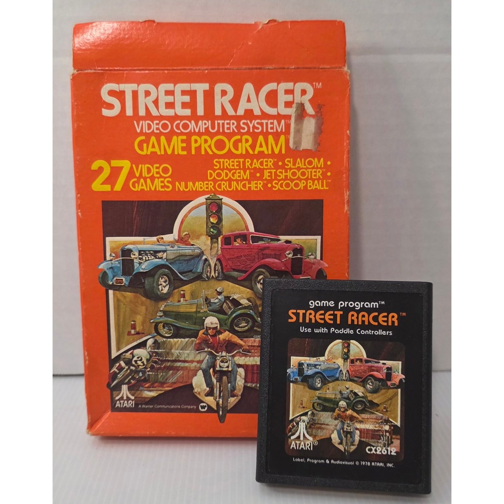 Atari 2600 Street‎ Racer CX2612 with Original Box Vintage